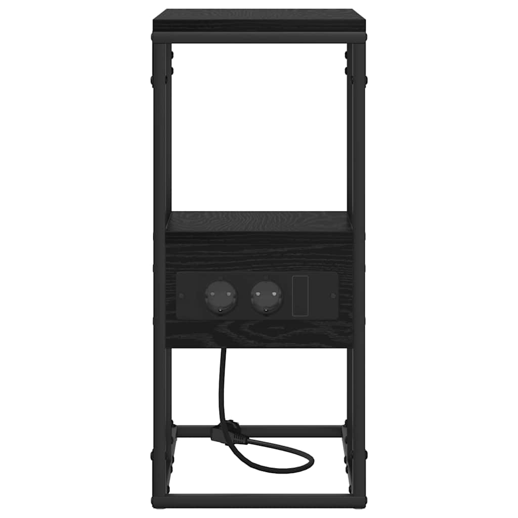 Nattbordskap Svart eik 41.5 x 26 x 60.5 cm Konstruert tre