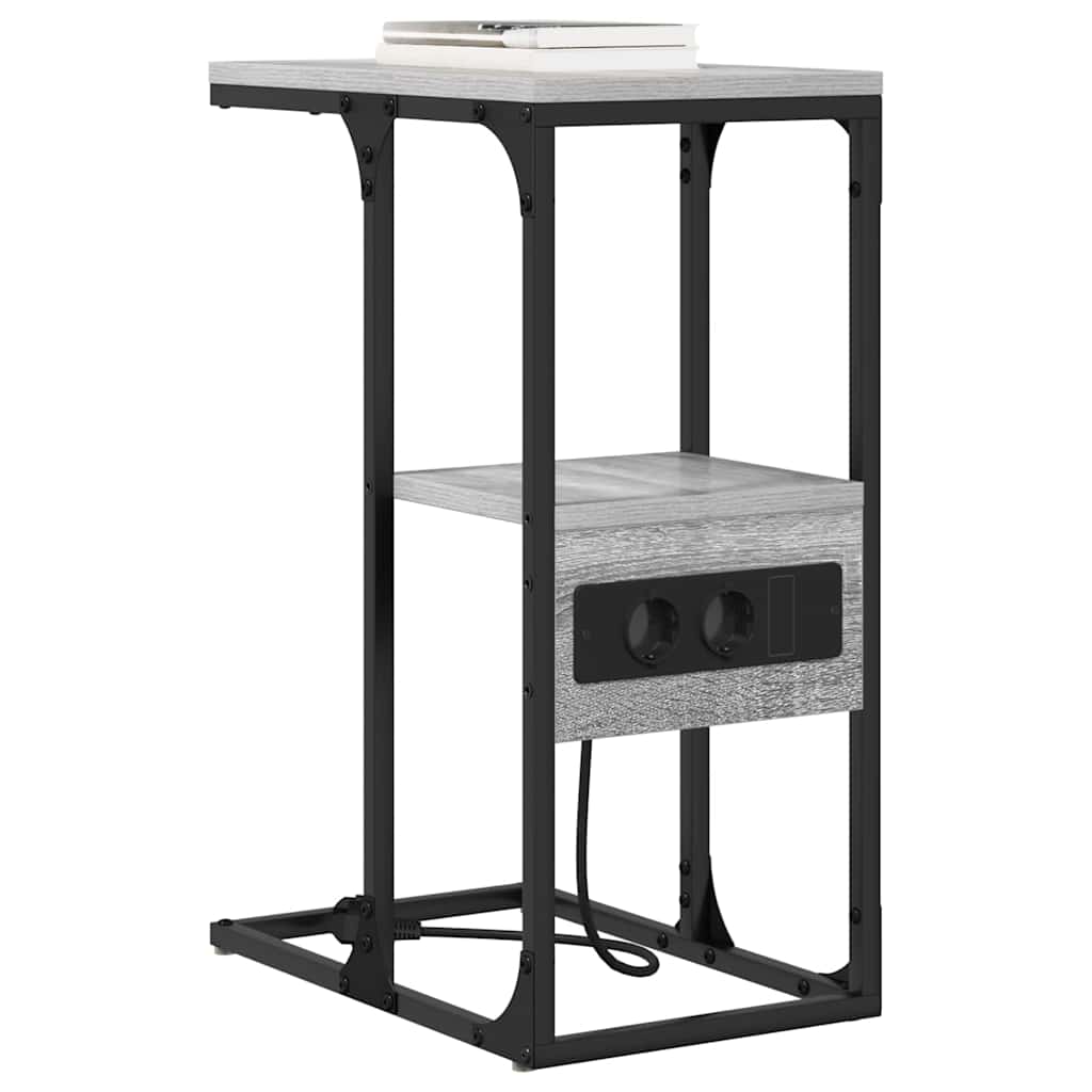 Nattbordskap Grå sonoma 41.5 x 26 x 60.5 cm Konstruert tre