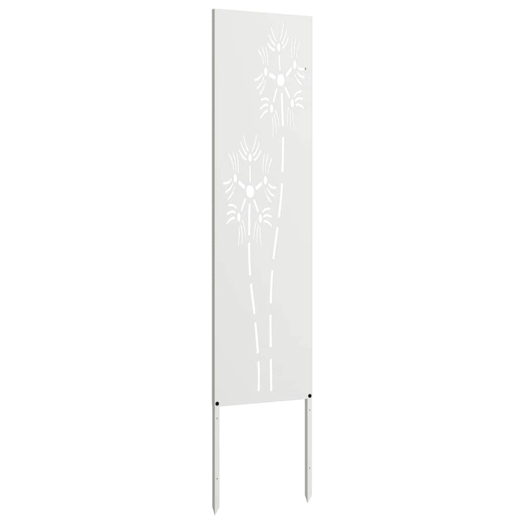Hage Dekorativt Panel Hvit 32 x 140 cm Kaldvalsestål