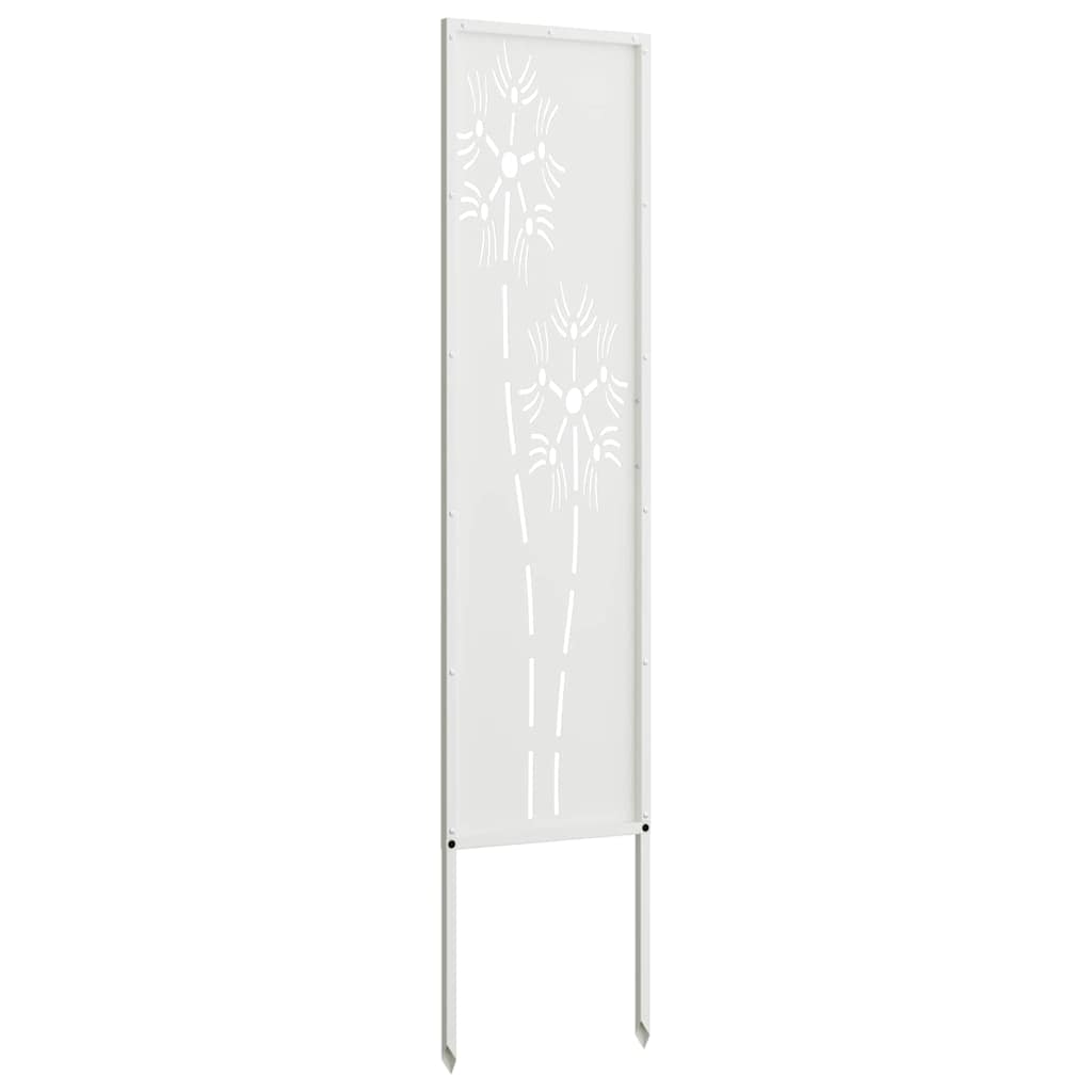 Hage Dekorativt Panel Hvit 32 x 140 cm Kaldvalsestål