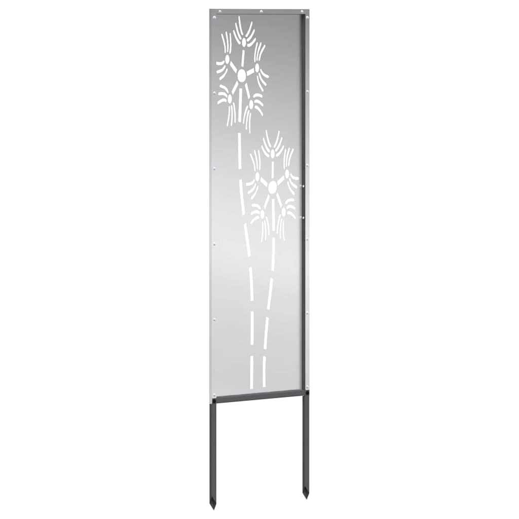 Hageprivat skjerm Fretwork sølv 32 x 140 cm Galvanisert stål