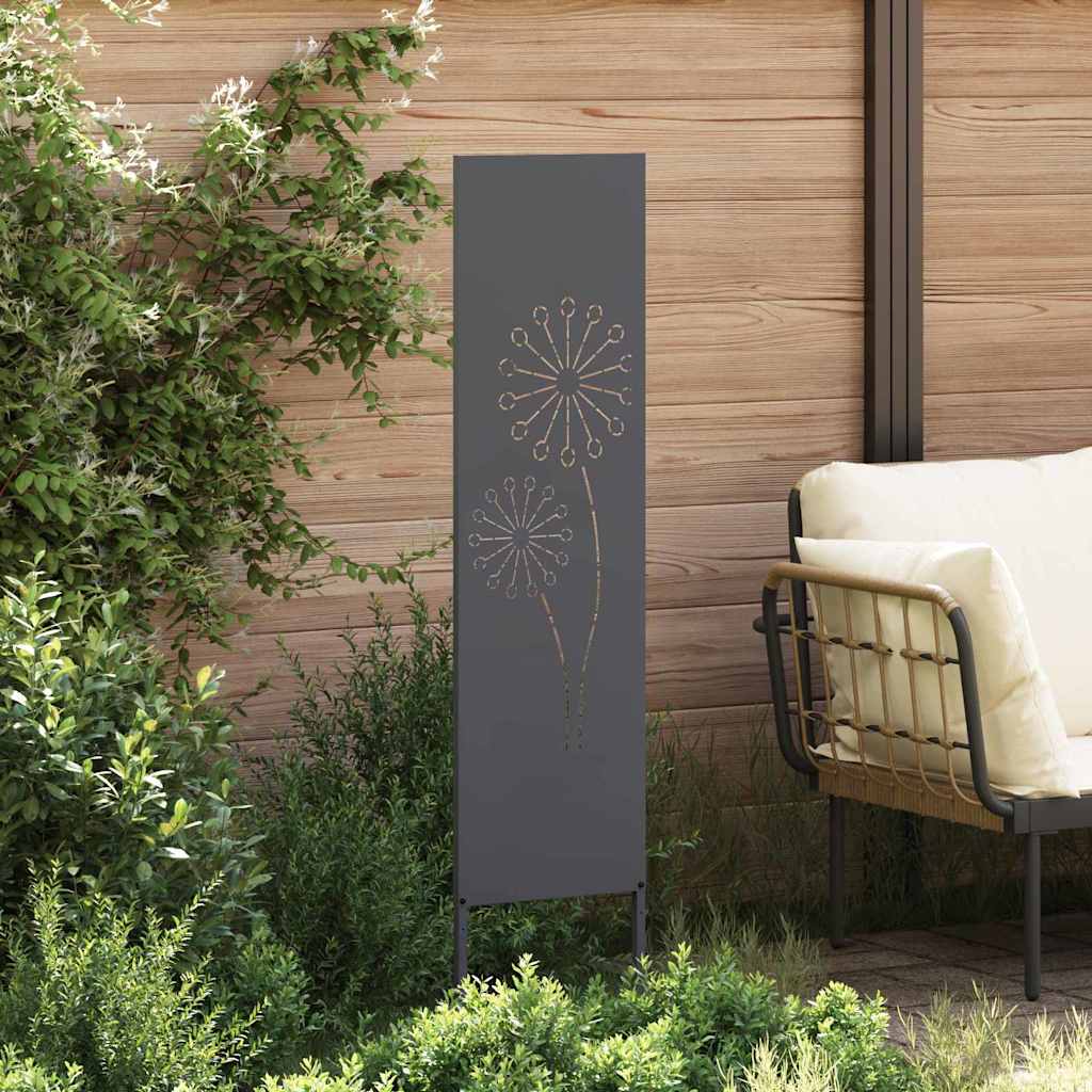 Hageprivat skjerm Fretwork Antrasitt 32 x 140 cm Kaldvalsestål