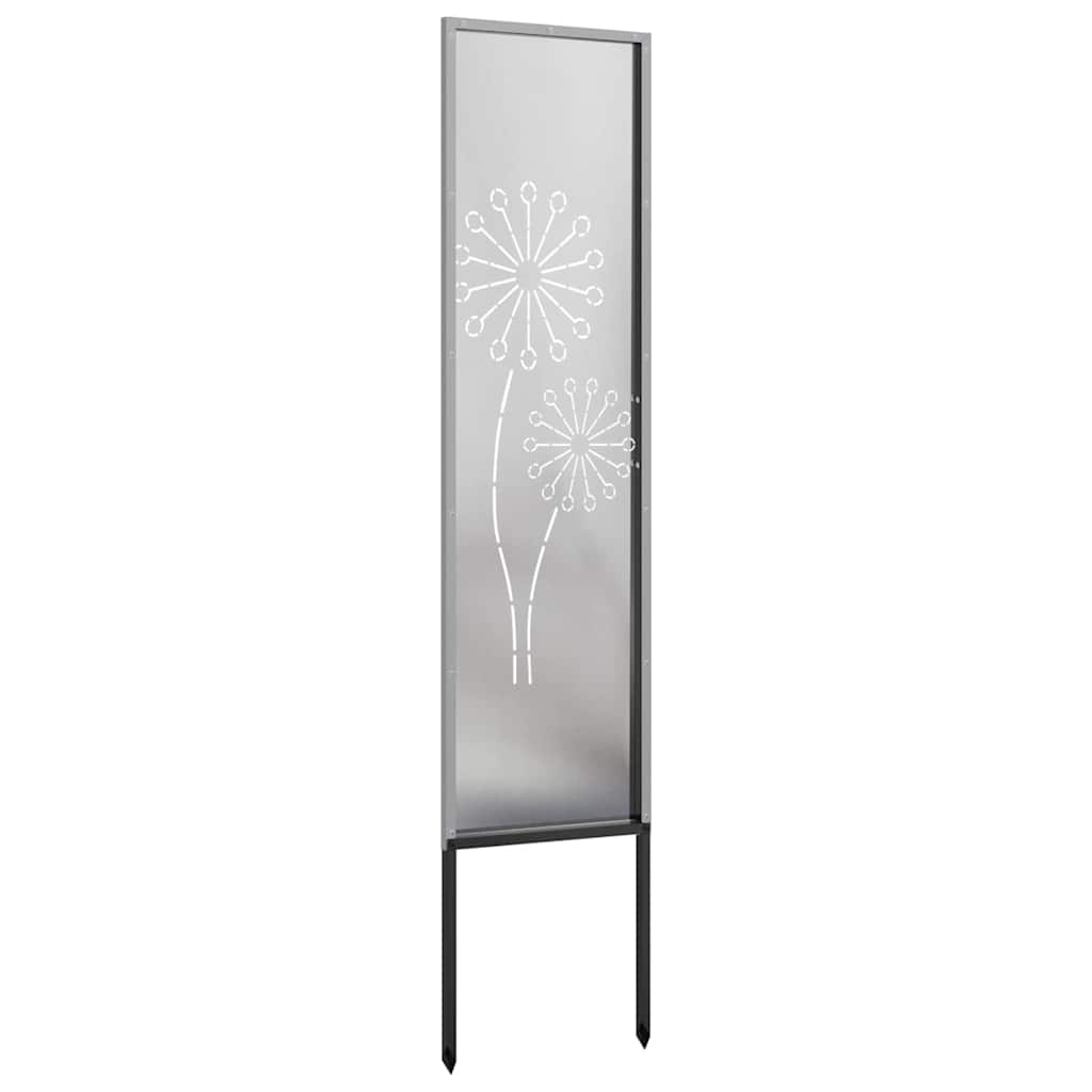 Hageprivat skjerm Fretwork sølv 32 x 140 cm Rustfritt stål