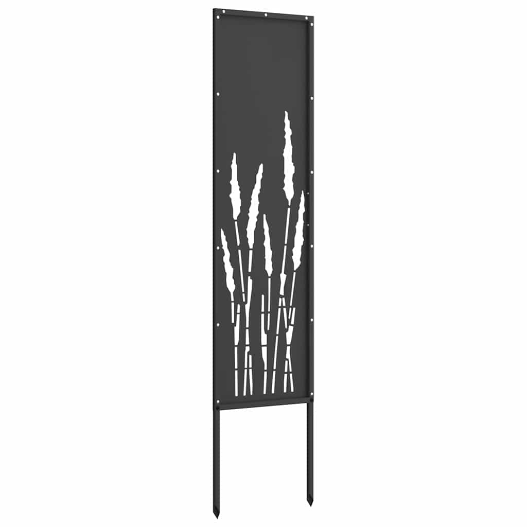 Hage Dekorativt Panel Svart 32 x 140 cm Kaldvalsestål