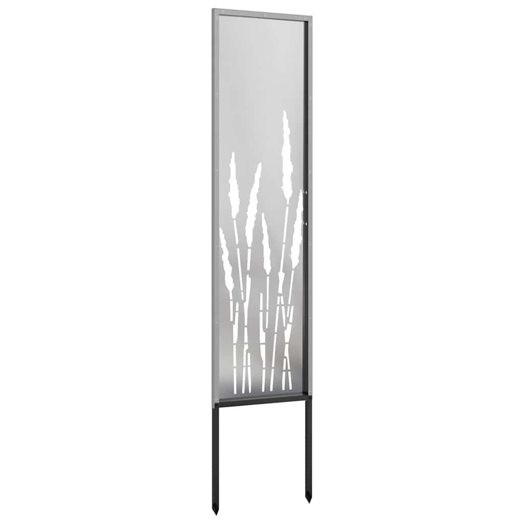 Hageprivat skjerm Fretwork sølv 32 x 140 cm Rustfritt stål