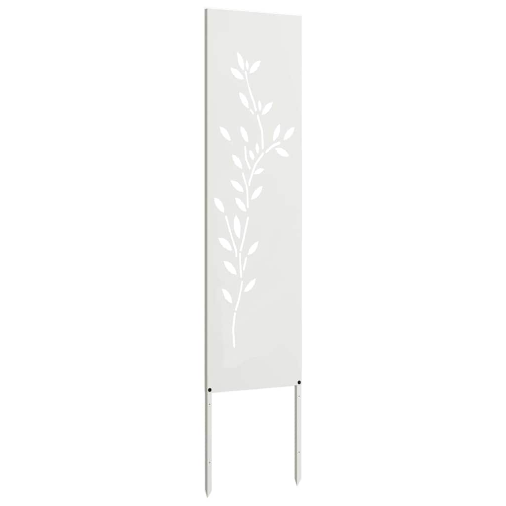Hage Dekorativt Panel Hvit 32 x 140 cm Kaldvalsestål