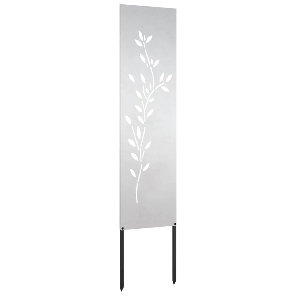 Hage Dekorativt Panel Sølv 32 x 140 cm Rustfritt stål