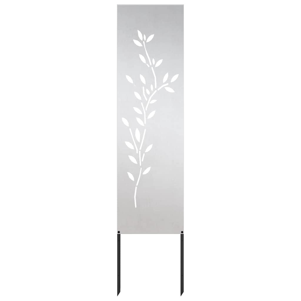 Hage Dekorativt Panel Sølv 32 x 140 cm Rustfritt stål