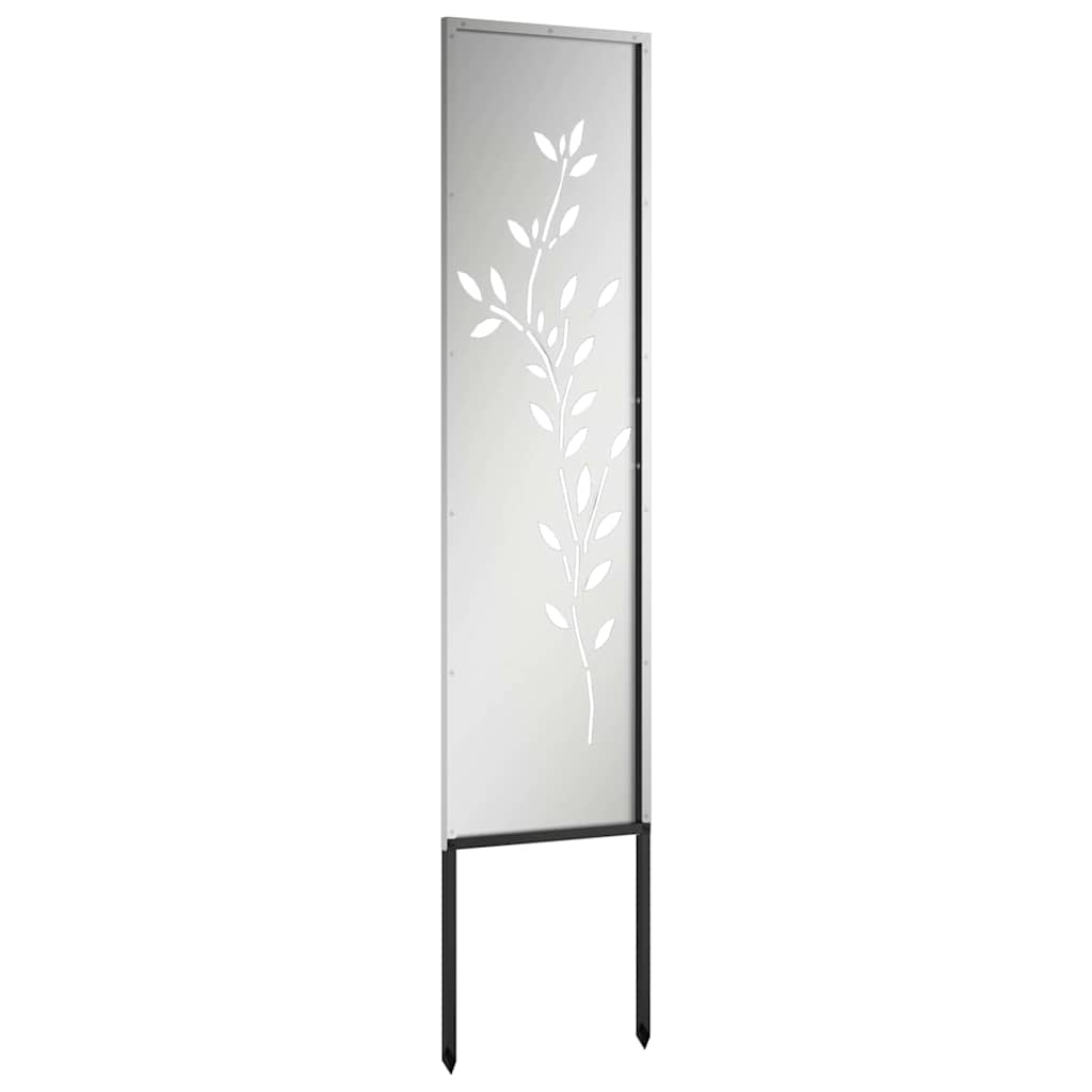 Hage Dekorativt Panel Sølv 32 x 140 cm Galvanisert stål