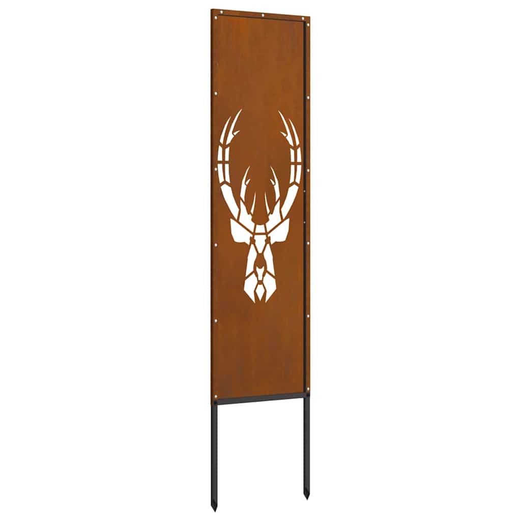 Hage Dekorativt Panel Rusten 32 x 140 cm Værbestandig stål
