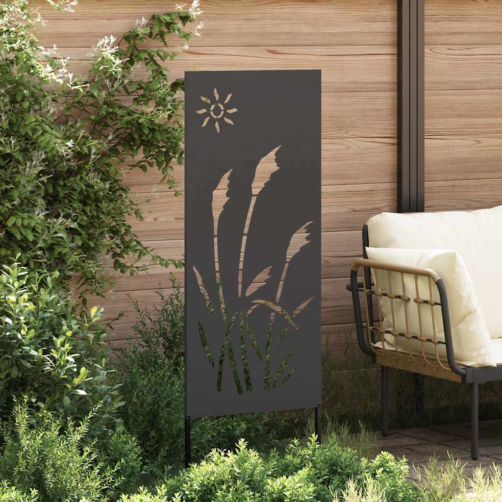 Hageprivat skjerm Fretwork Svart 50 x 140 cm Kaldvalsestål