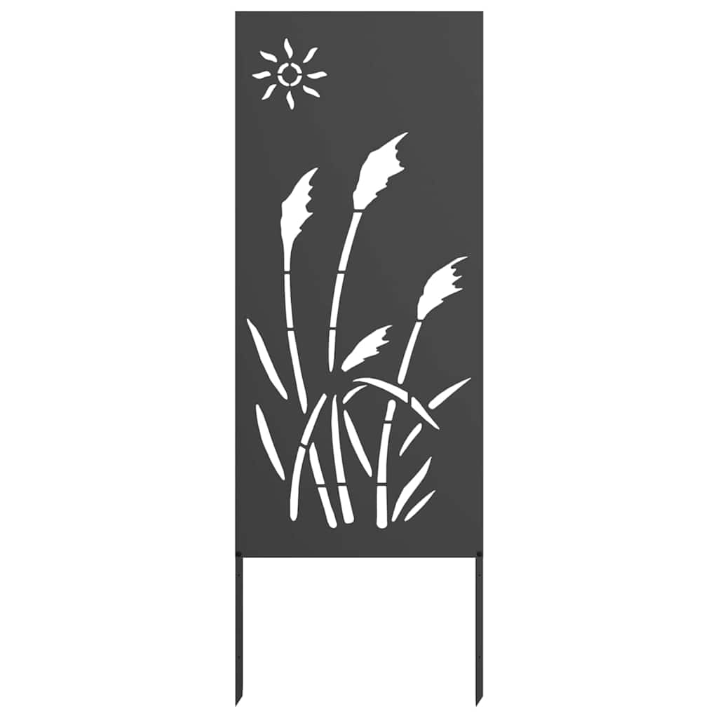 Hageprivat skjerm Fretwork Svart 50 x 140 cm Kaldvalsestål