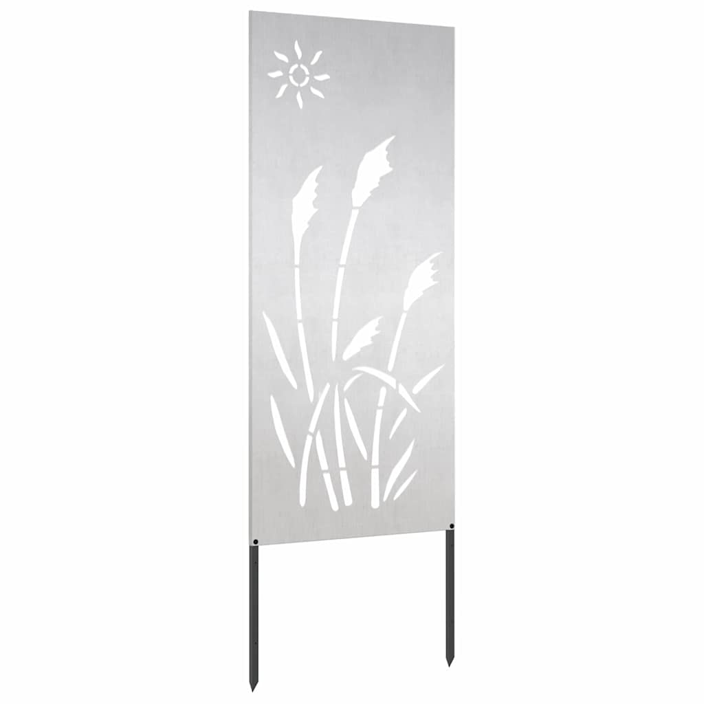 Hage Dekorativt Panel Sølv 50 x 140 cm Rustfritt stål