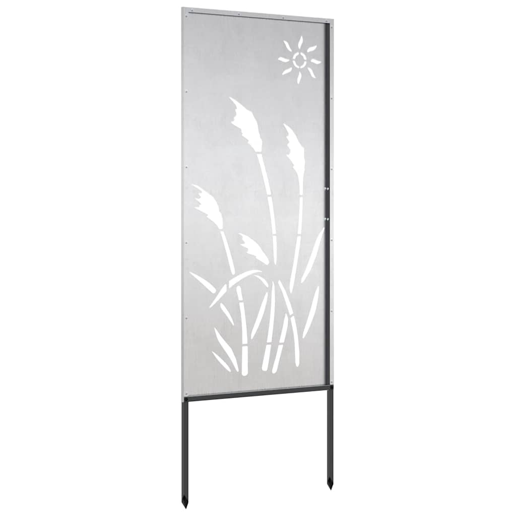 Hage Dekorativt Panel Sølv 50 x 140 cm Rustfritt stål