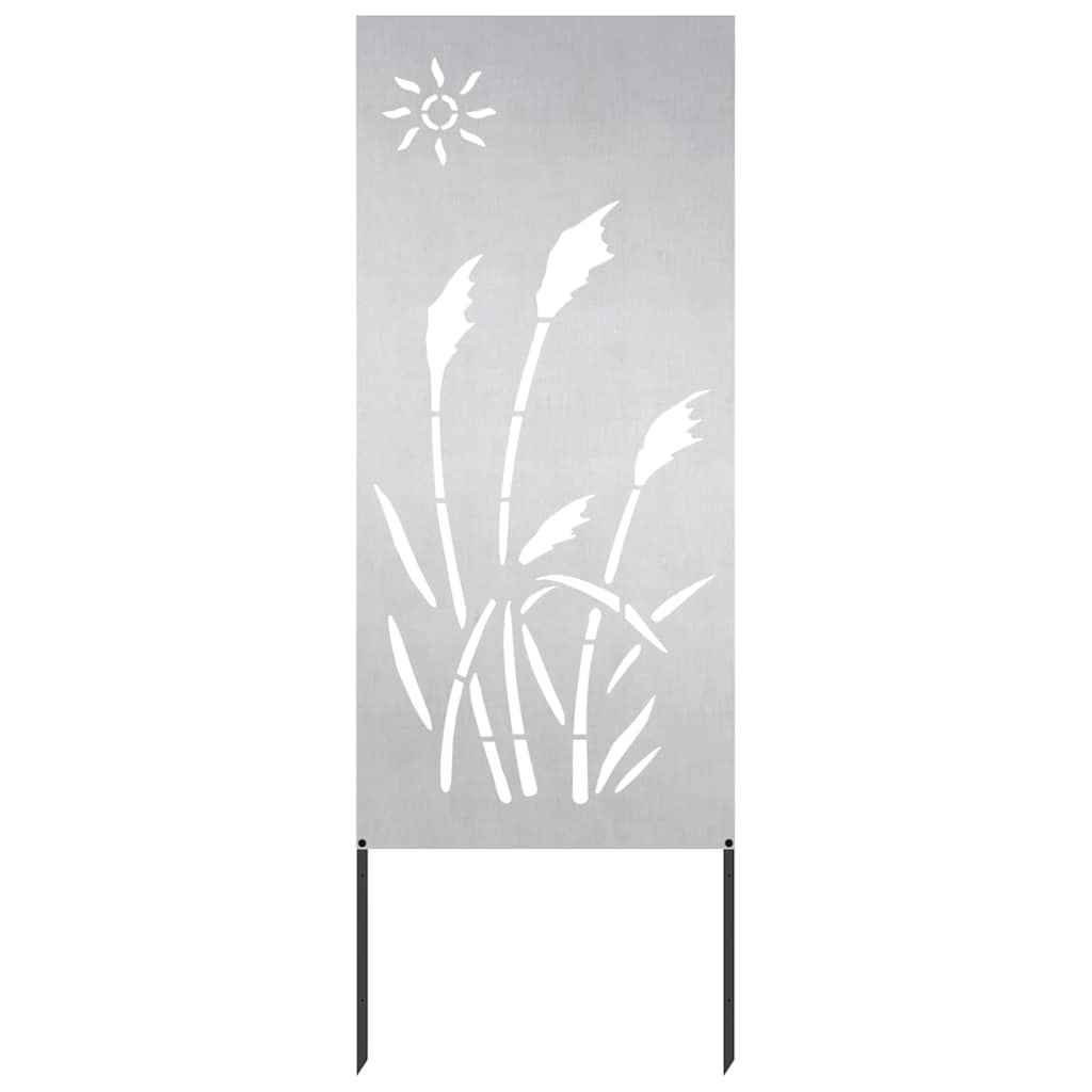 Hage Dekorativt Panel Sølv 50 x 140 cm Rustfritt stål