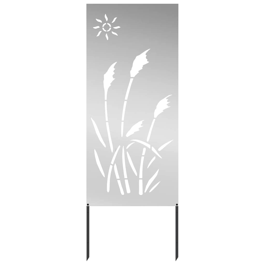 Hageprivat skjerm Fretwork sølv 50 x 140 cm Galvanisert stål