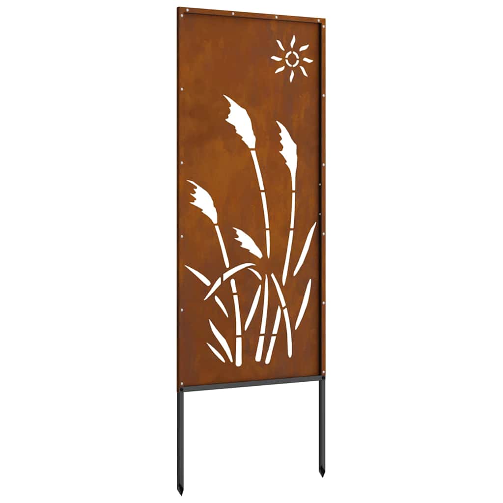 Hageprivat skjerm Fretwork Rusten 50 x 140 cm Cortenstål