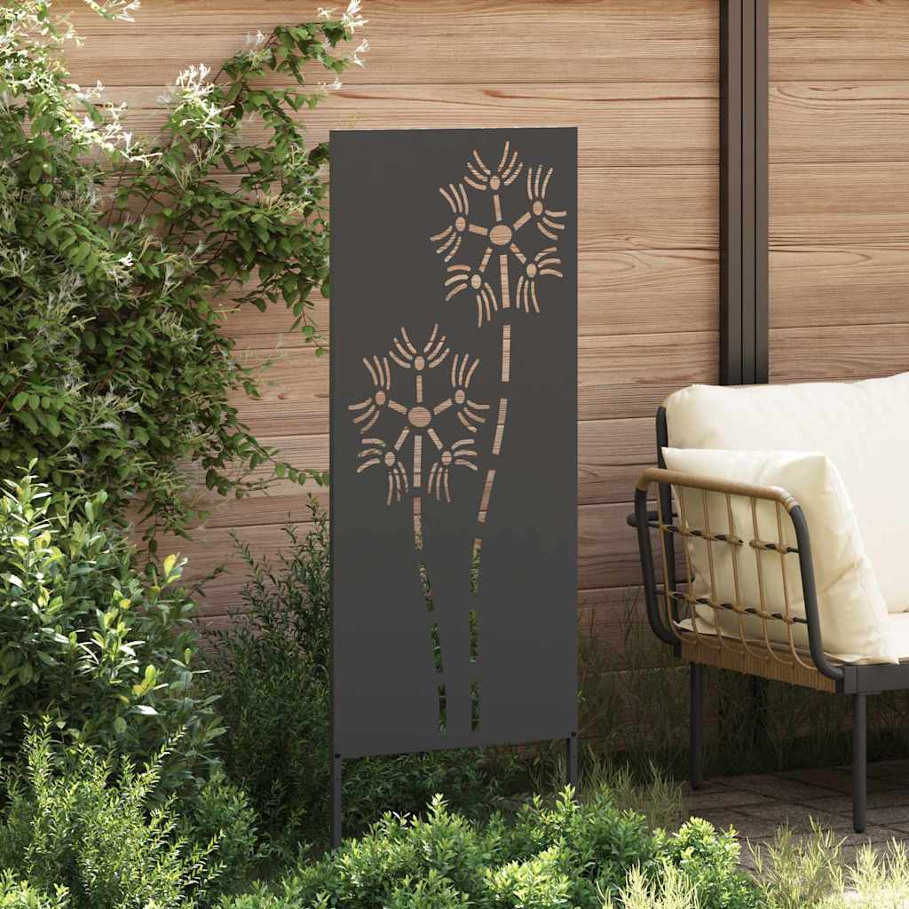 Hage Dekorativt Panel Svart 50 x 140 cm Kaldvalsestål