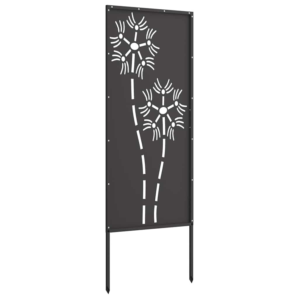 Hage Dekorativt Panel Svart 50 x 140 cm Kaldvalsestål