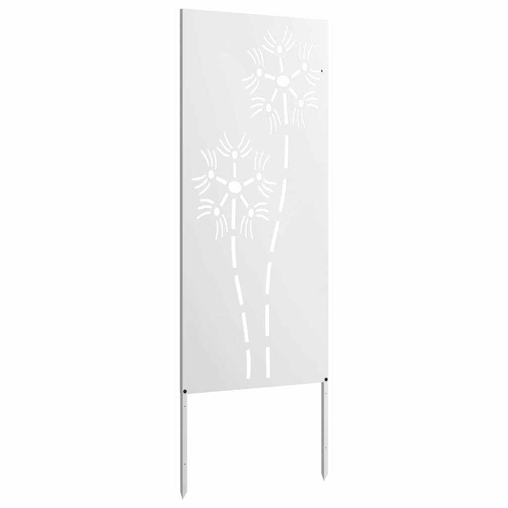 Hageprivat skjerm Fretwork Hvit 50 x 140 cm Kaldvalsestål