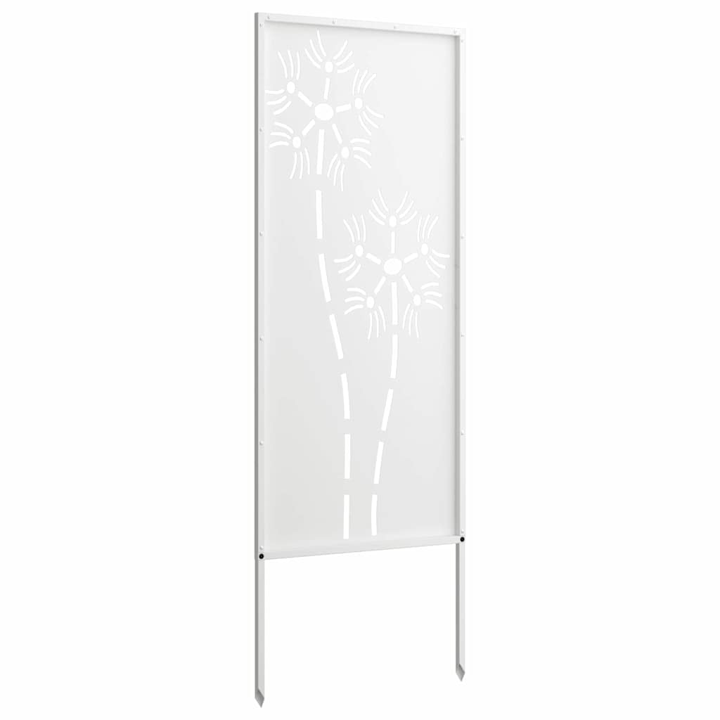 Hageprivat skjerm Fretwork Hvit 50 x 140 cm Kaldvalsestål