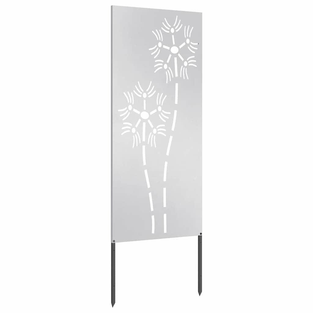 Hage Dekorativt Panel Sølv 50 x 140 cm Rustfritt stål