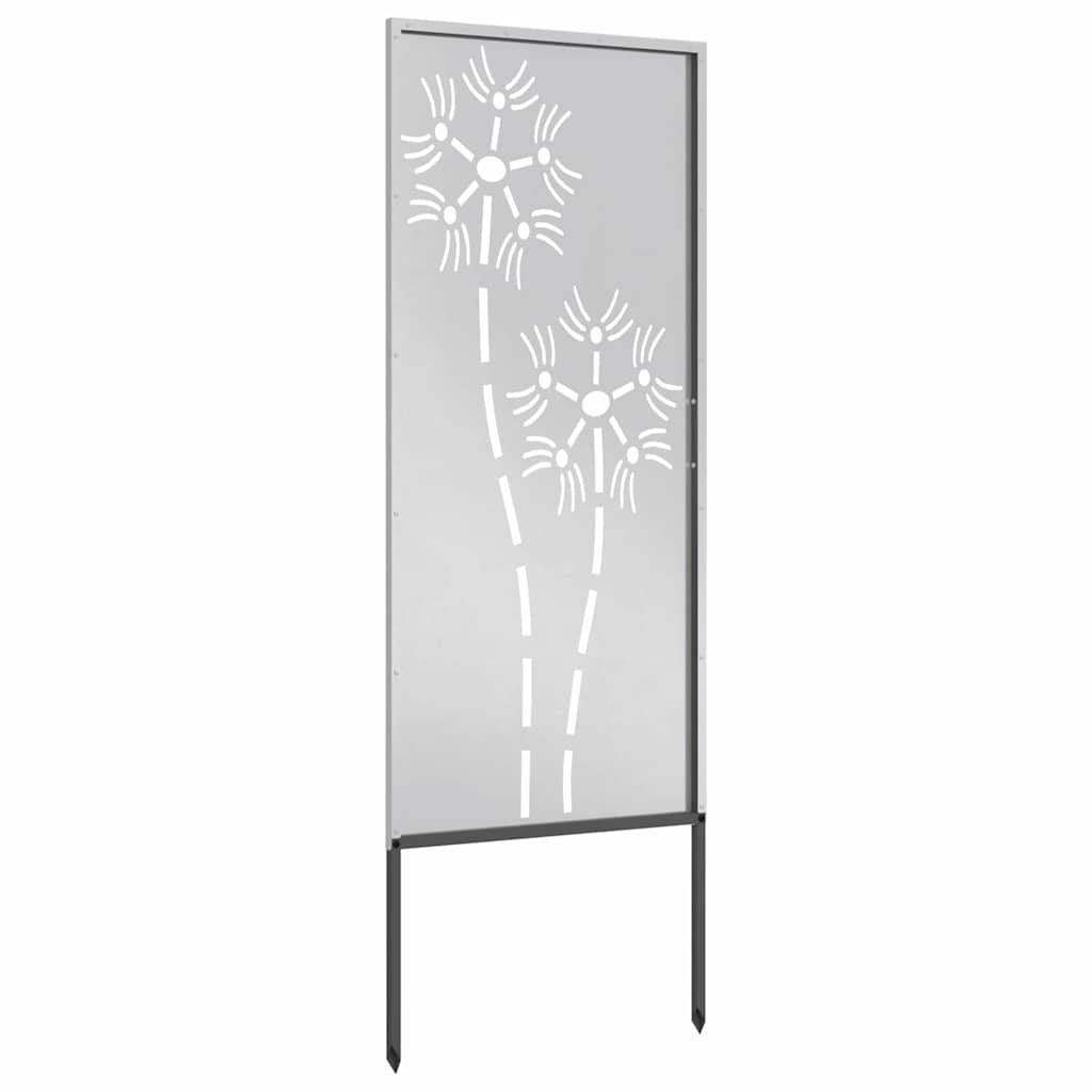 Hage Dekorativt Panel Sølv 50 x 140 cm Rustfritt stål