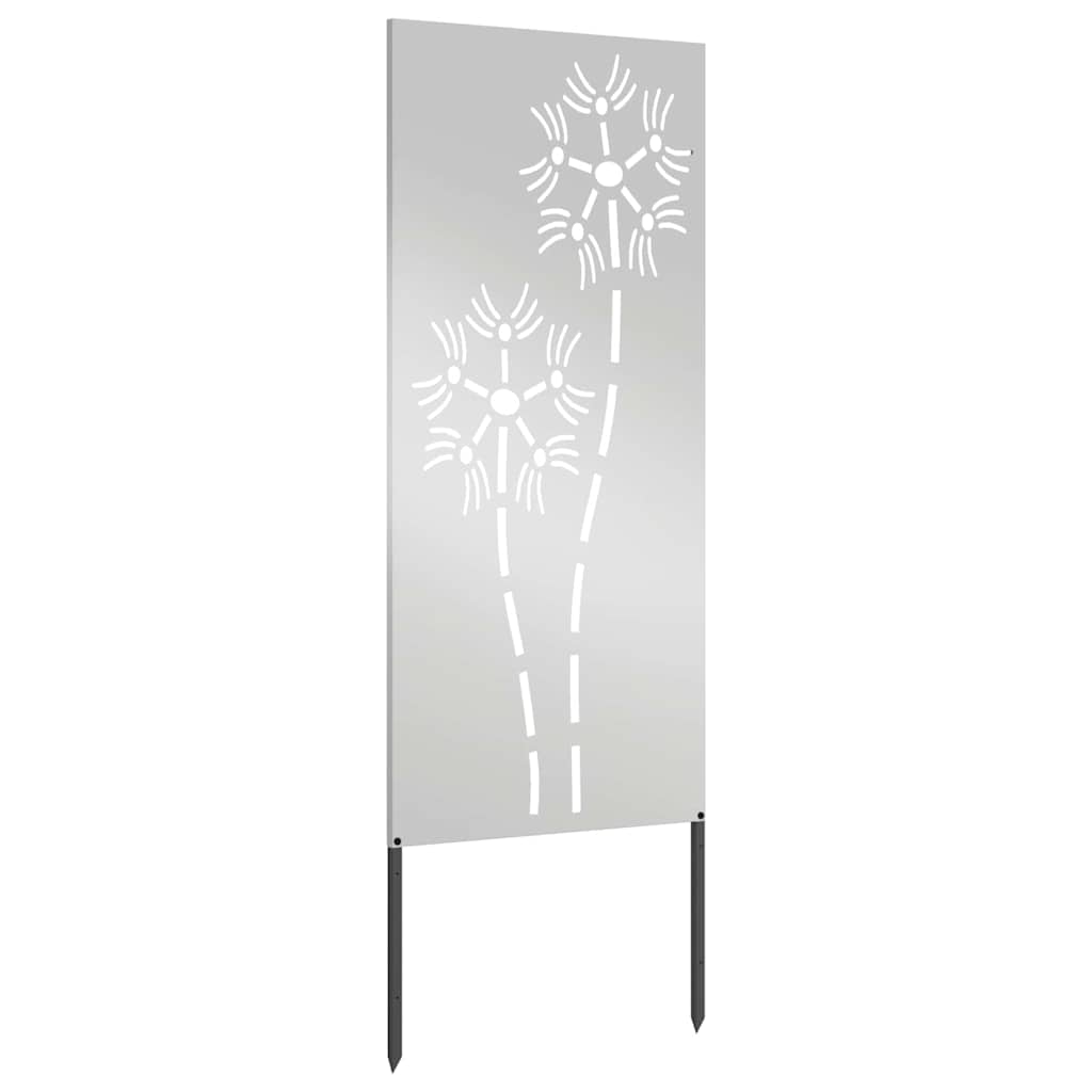 Hage Dekorativt Panel Sølv 50 x 140 cm Galvanisert stål