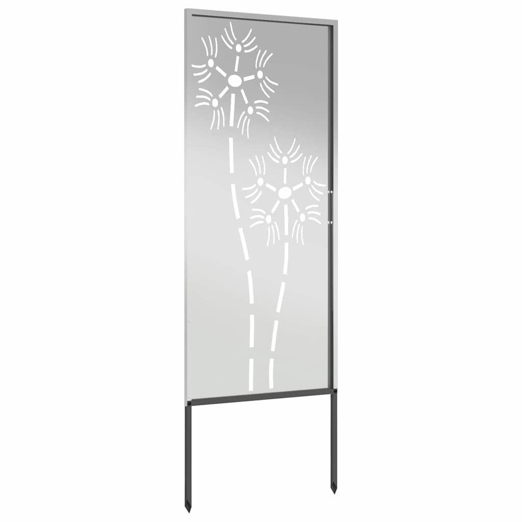 Hage Dekorativt Panel Sølv 50 x 140 cm Galvanisert stål