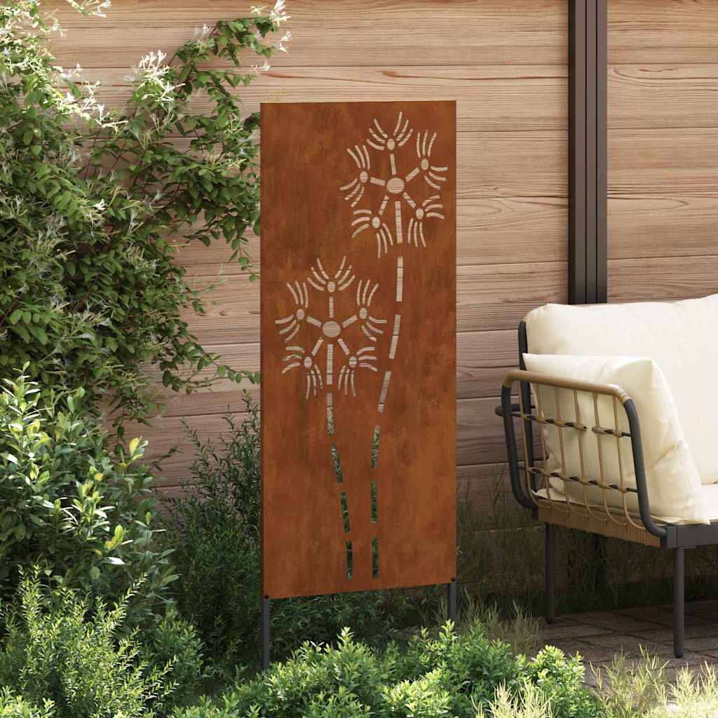 Hage Dekorativt Panel Rusten 50 x 140 cm Værbestandig stål