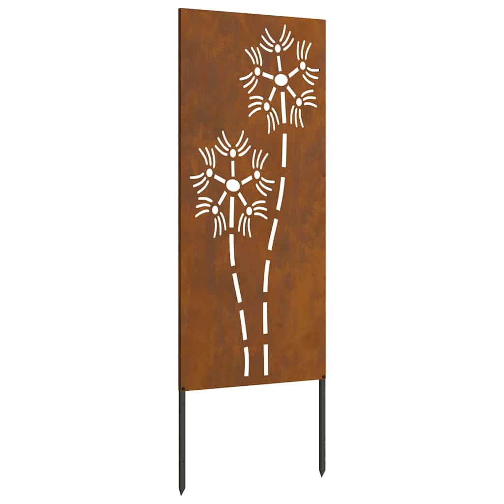 Hage Dekorativt Panel Rusten 50 x 140 cm Værbestandig stål