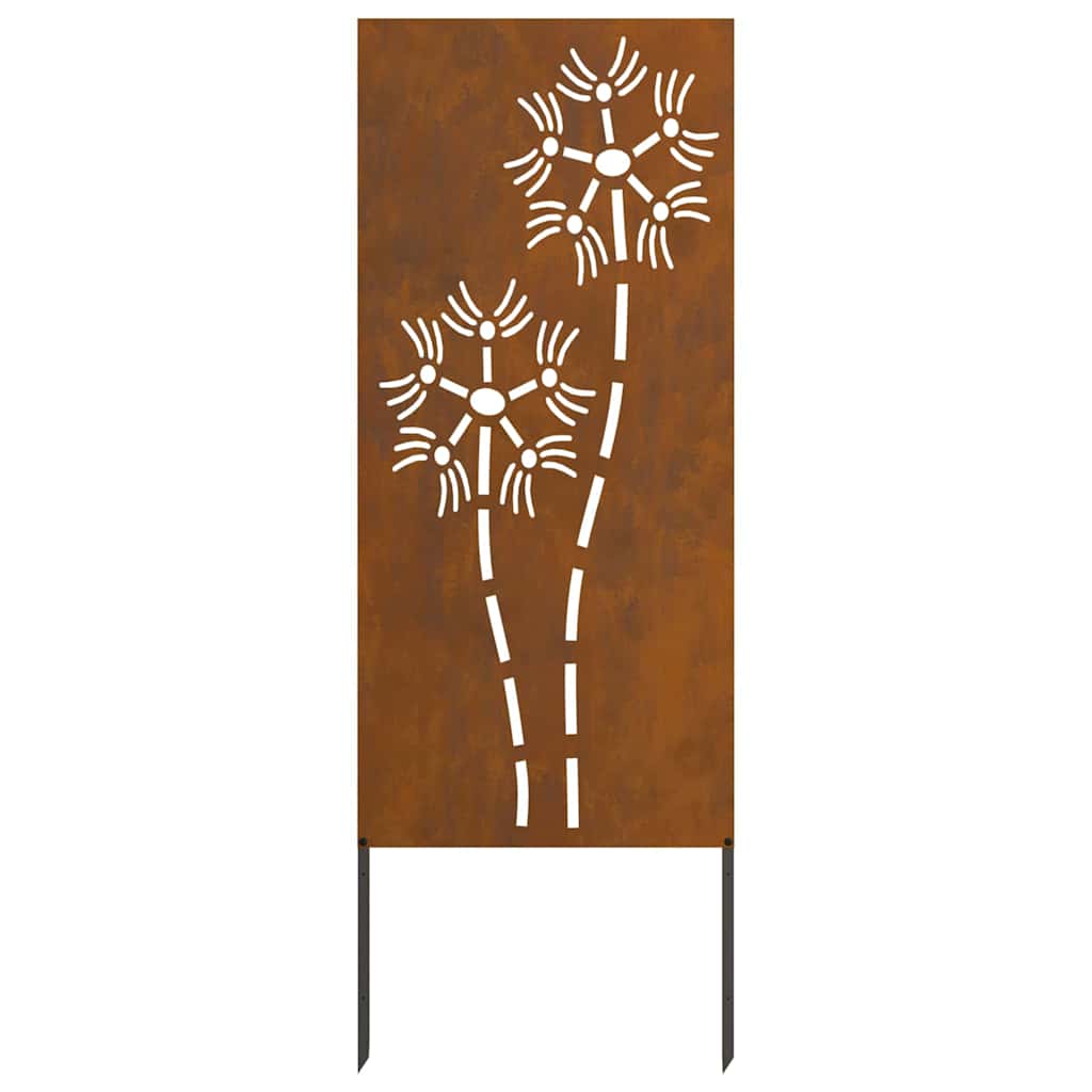 Hage Dekorativt Panel Rusten 50 x 140 cm Værbestandig stål