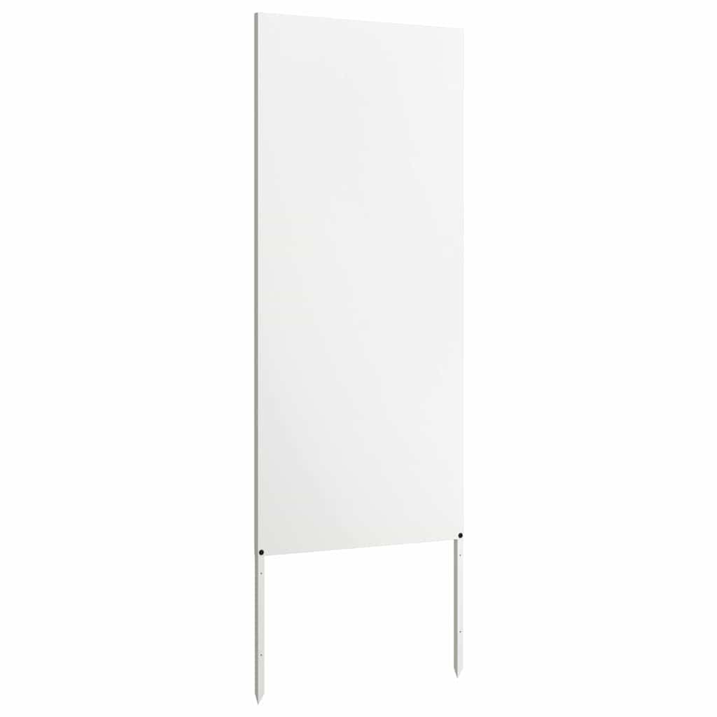 Hage Dekorativt Panel Hvit 50 x 140 cm Kaldvalsestål