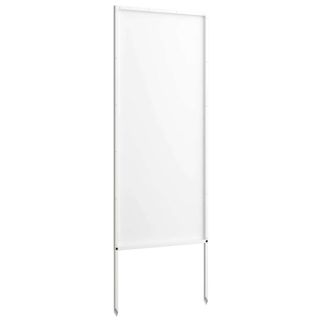 Hage Dekorativt Panel Hvit 50 x 140 cm Kaldvalsestål