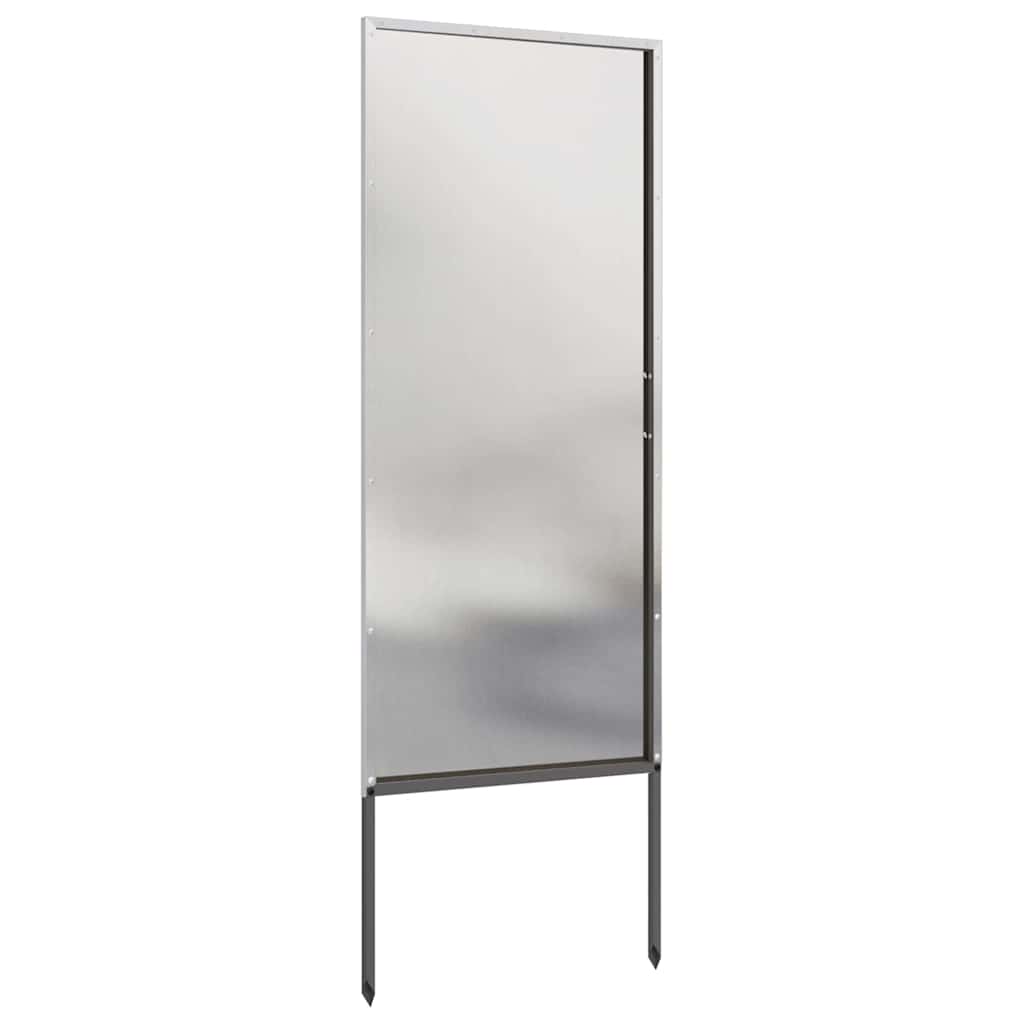 Hageprivat skjerm Fretwork sølv 50 x 140 cm Rustfritt stål