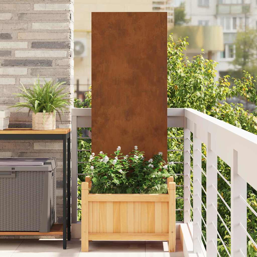 Hage Dekorativt Panel Rusten 50 x 140 cm Værbestandig stål