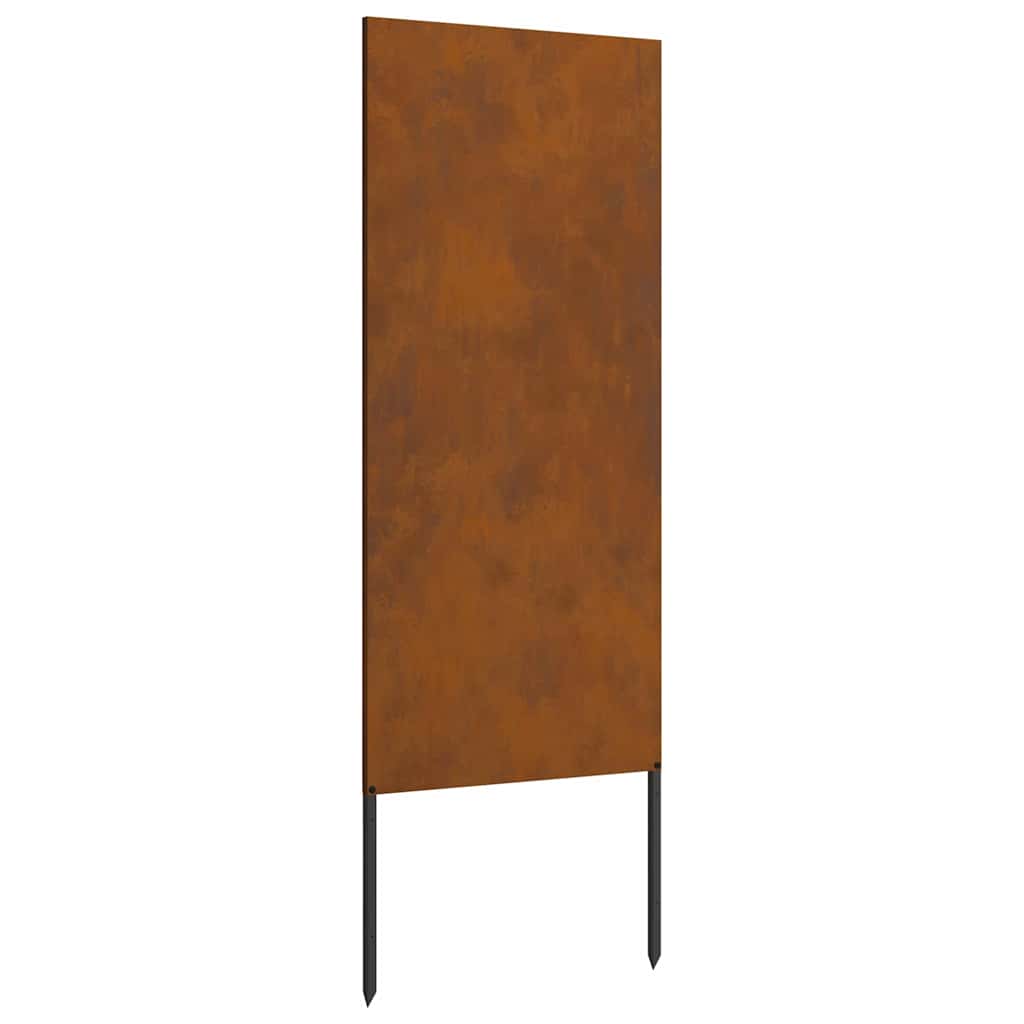 Hage Dekorativt Panel Rusten 50 x 140 cm Værbestandig stål