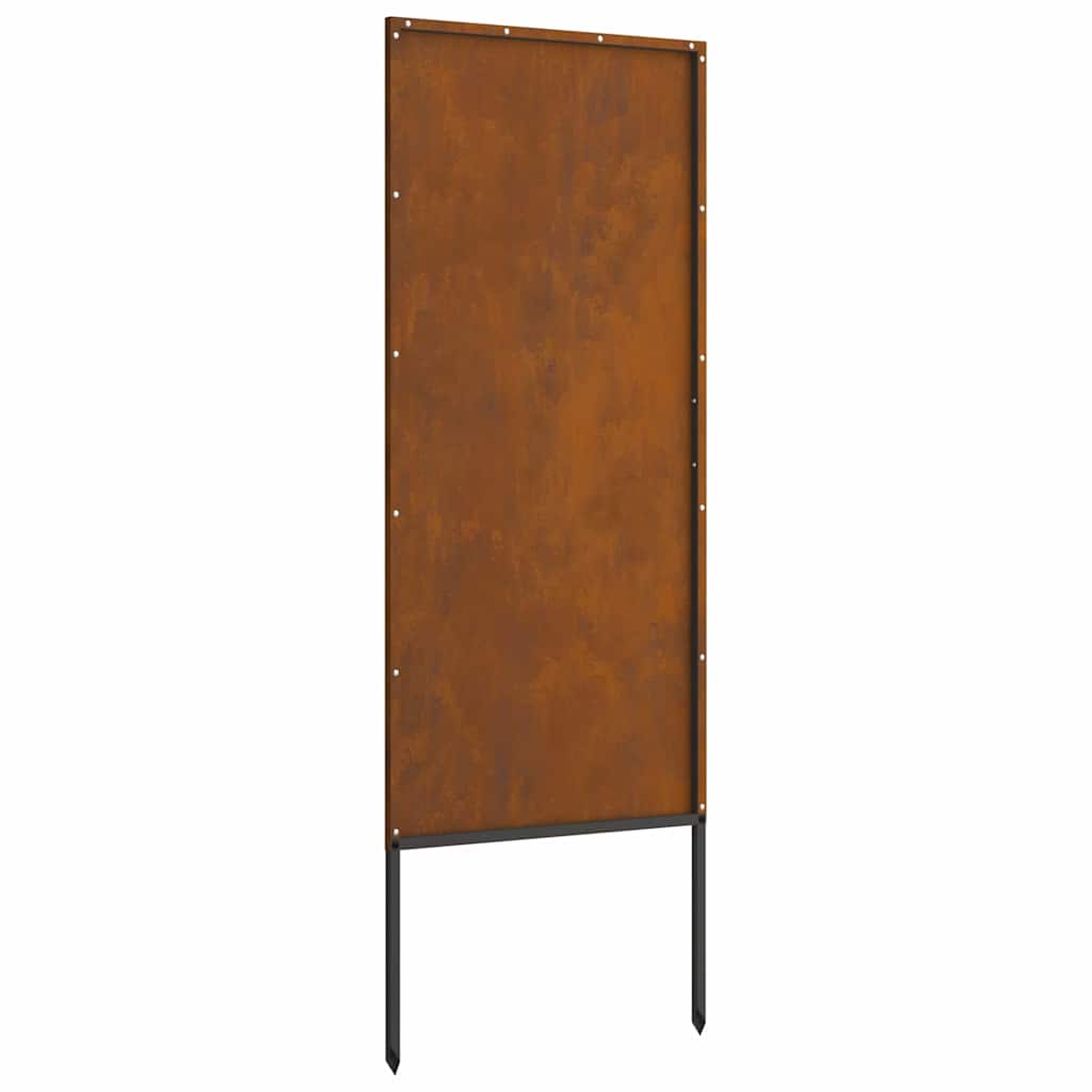 Hage Dekorativt Panel Rusten 50 x 140 cm Værbestandig stål