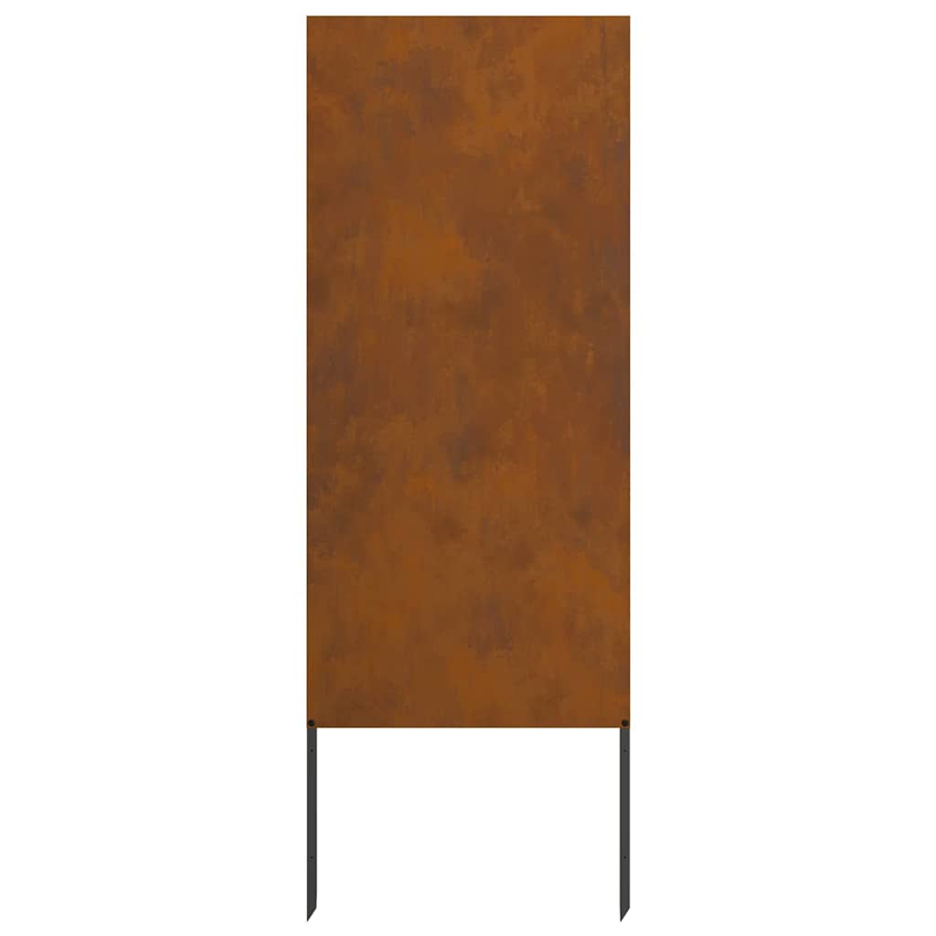 Hage Dekorativt Panel Rusten 50 x 140 cm Værbestandig stål