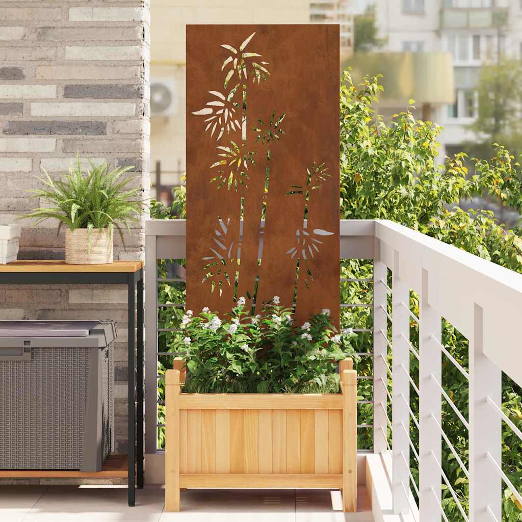 Hage Dekorativt Panel Rusten 50 x 140 cm Værbestandig stål