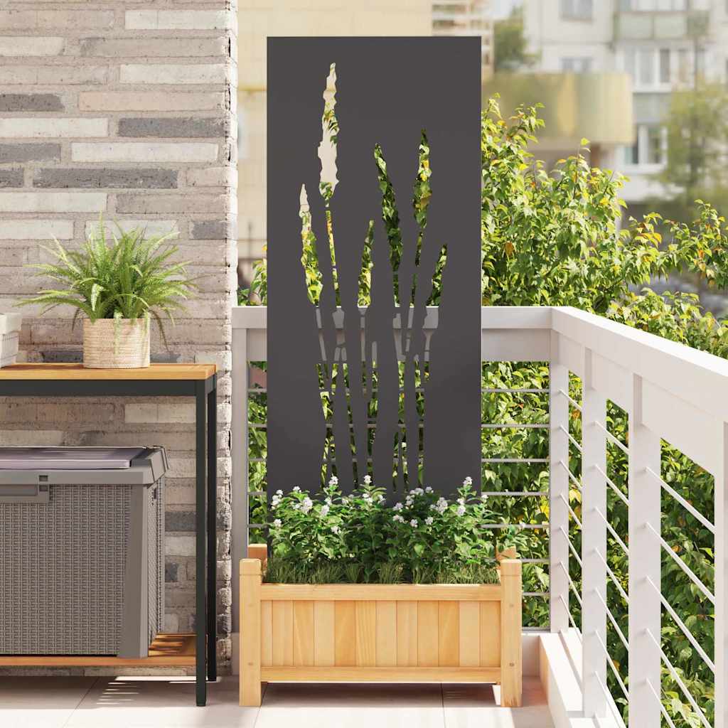 Hage Dekorativt Panel Svart 50 x 140 cm Kaldvalsestål