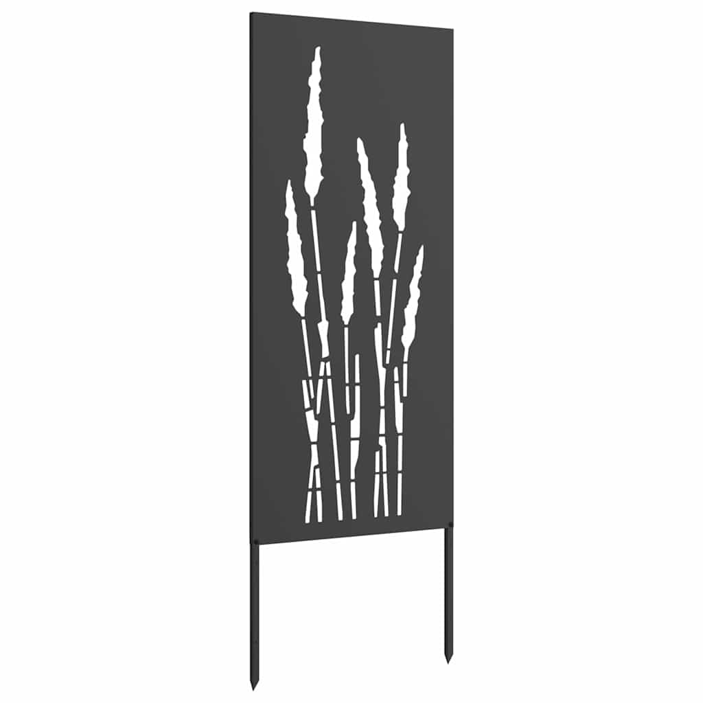 Hage Dekorativt Panel Svart 50 x 140 cm Kaldvalsestål