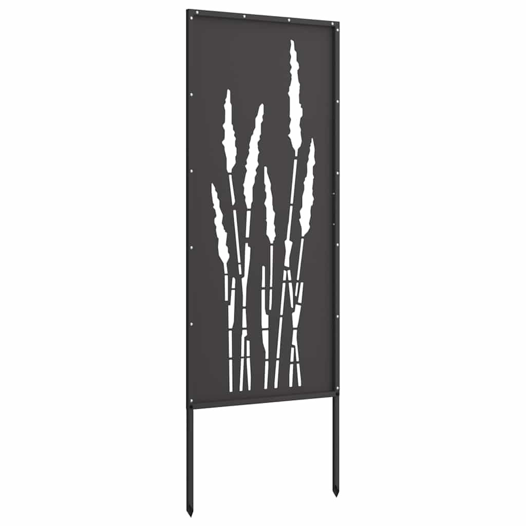 Hage Dekorativt Panel Svart 50 x 140 cm Kaldvalsestål