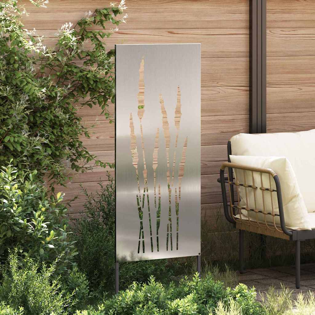 Hage Dekorativt Panel sølv 50 x 140 cm Galvanisert stål