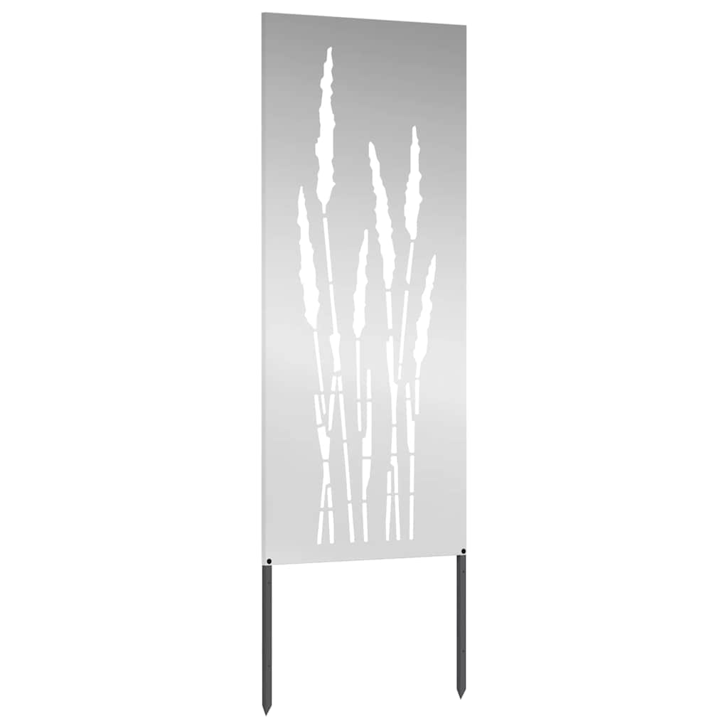 Hage Dekorativt Panel sølv 50 x 140 cm Galvanisert stål