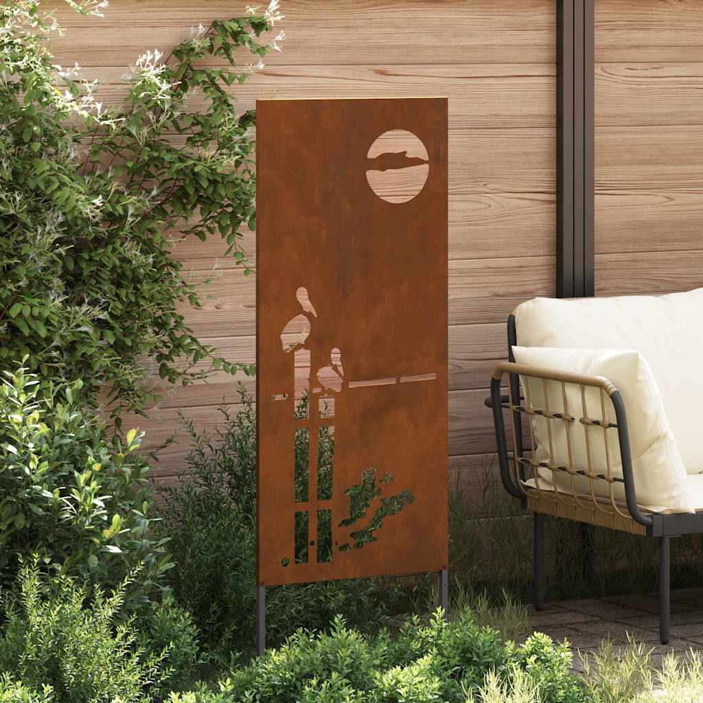 Hage Dekorativt Panel Rusten 50 x 140 cm Cortenstål