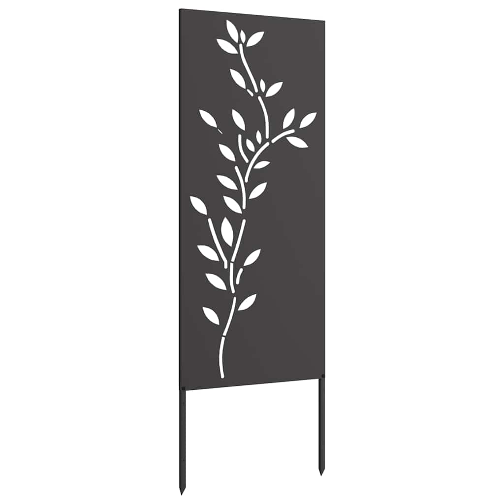 Hage Dekorativt Panel Svart 50 x 140 cm Kaldvalsestål