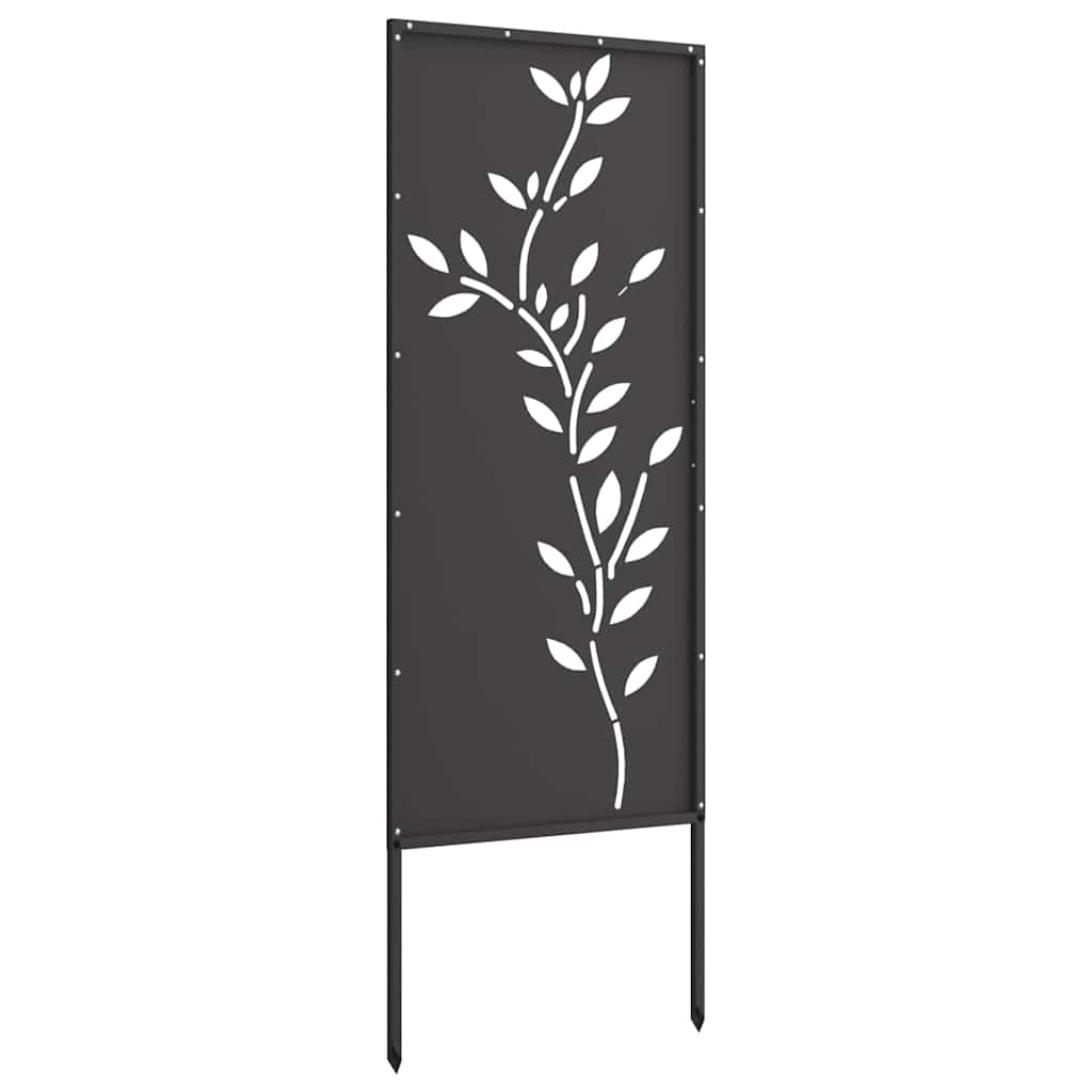 Hage Dekorativt Panel Svart 50 x 140 cm Kaldvalsestål