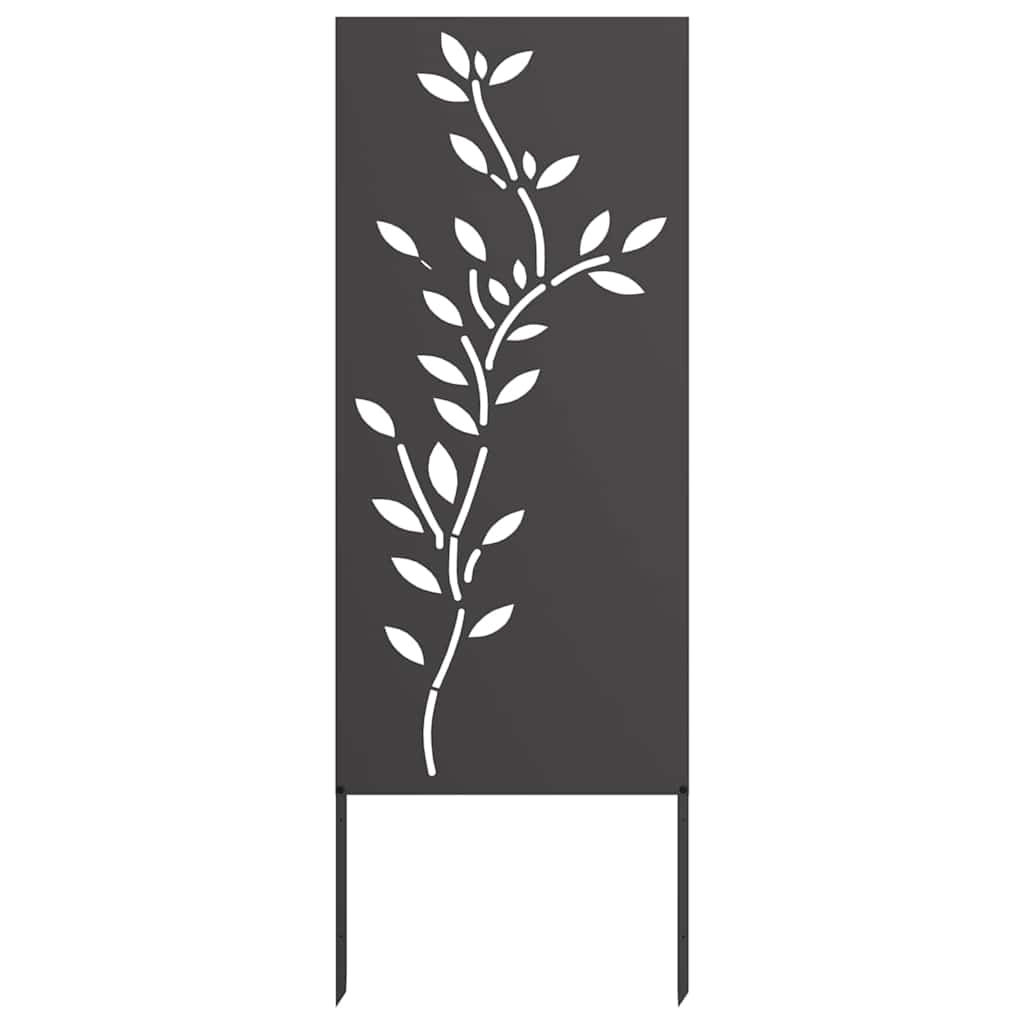 Hage Dekorativt Panel Svart 50 x 140 cm Kaldvalsestål