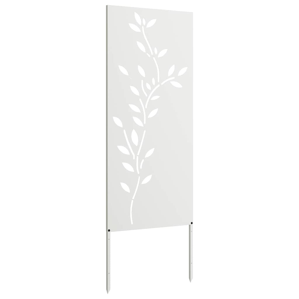 Hage Dekorativt Panel Hvit 50 x 140 cm Kaldvalsestål
